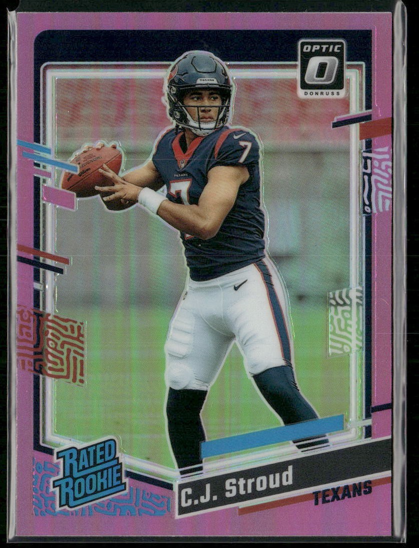 2023 Panini Donruss Optic #244 CJ Stroud Rookie RC Pink Prizm