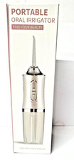 Portable Oral Irrigator Water Flosser 220ml Tank 3 Modes White