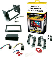 Scosche ICGM10BN Complete Double/Single DIN Stereo Installation Kit for Select N