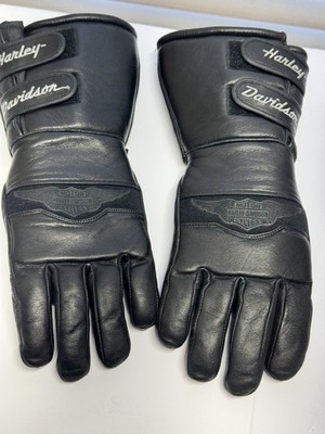 HARLEY DAVIDSON LEATHER/THINSULATE, MEN'S XS, RIDING GLOVES, EXCELLENT CLEAN, A+