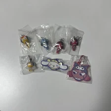 Keroro Gunso Keychain Set, Sanrio Collaboration, Rubber Mascot, Used