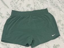 Girls XL 3-in-1 Dri-fit Nike Running Training Shorts 2 Inch Inseam Teal Green