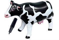 37" Long Inflatable Cow for Inflatable UFO 22" Tall Giant Cow Blow Up Decoration