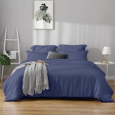 eBeddy Linens 3 PC Duvet Cover Set Super King Plus 120x120 Egyptian Cotton Lake