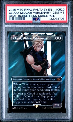 2025 Magic the Gathering Final Fantasy Cloud, Midgar Mercenary #0520 PSA 10