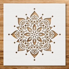 Mandala Design Home Decor Reusable Plastic Stencil - StencilAir