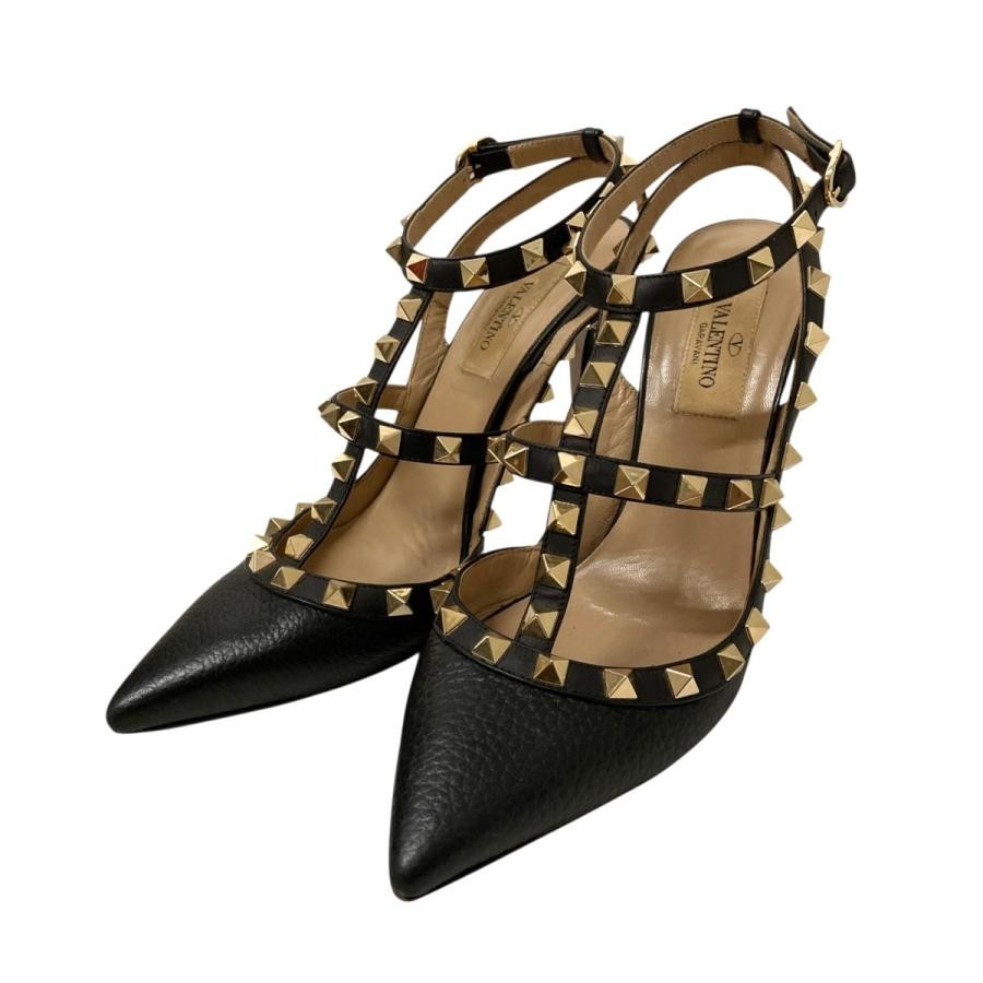 Valentino Garavani Pumps Heel Studded Leather Black EU36/US6 116192c thumbnail 11