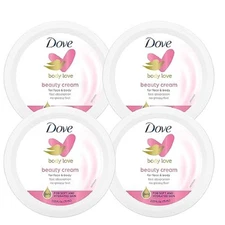 Dove Nourishing Body Care, Face, Hand, and Body Beauty Cream 4pack  2.53oz EACH