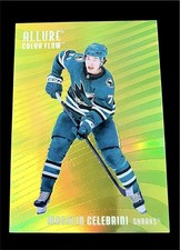 UPPER DECK ALLURE YELLOW-GREEN MACKLIN CELEBRINI #CF-28 SHARKS