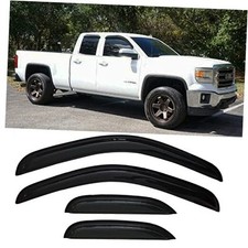 Side Window Visor Wind Deflectors Rain Guard for 2007-2013 Chevy Silverado