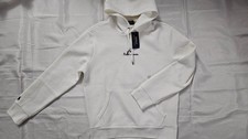 NEW POLO RALPH LAUREN MEN'S CLASSIC LONG SLEEVE WHITE HOODIE SIZE M