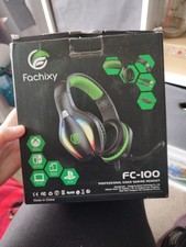 Fachixy FC100 Gaming Headset White Compatible with PS4, PS5, PC, Xbox, Switch