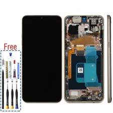 OEM OLED Display Touch Screen Digitizer + Gold Frame For LG V60 ThinQ 5G US Ver