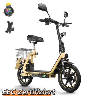 14'' Mit Straßenzulassung 48V 13AH Elektro-Roller Mit Sitz TWOFISH Elektroroller