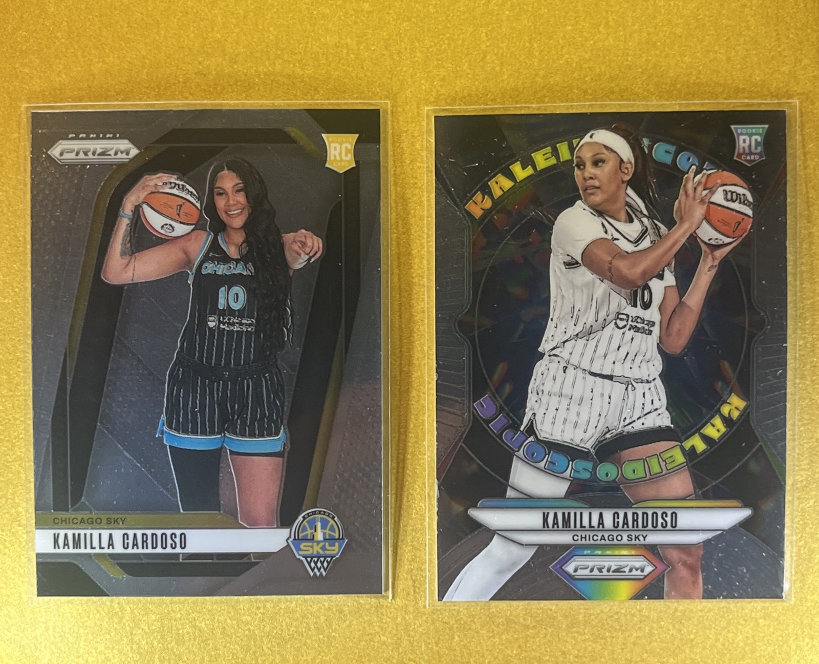 2024 Panini WNBA Prizm Kamilla Cardoso Kaleidoscopic RC Rookie #4 + Base Rookie