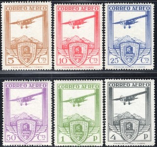 SPAIN: 1930 Air Set of 6 Sg 547 552 Unmounted Mint