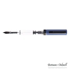 TWSBI Eco Transparent Slate Blue with Onyx Fountain Pen