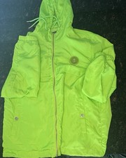Trapstar Men s Green Hooded Full Zip Nylon Wi...