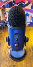 Blue Yeti Microfono USB Blu Microfono Professionale a Condensatore con Supporto Testato Funzionante