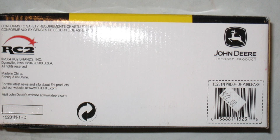 Retroexcavadora John Deere 310SG modelo: 15231N 2004 ERTL juguete de metal fundido a presión con caja Foto 2 de 4