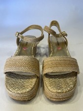 Girl s Youth Steve Madden Platform Jeweled Rhinestone T-strap Sandals Sz 3 Blush