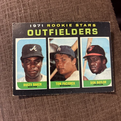 1971 Topps Baseball #709 Don Baylor Dusty Baker  Tom Paciorek rookie card🥶🥶🥶