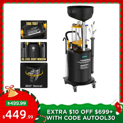 #ad AUTOOL Waste Oil Extractor Drain Tank Portable Oil Drain Air Operate Drainer $449.99
