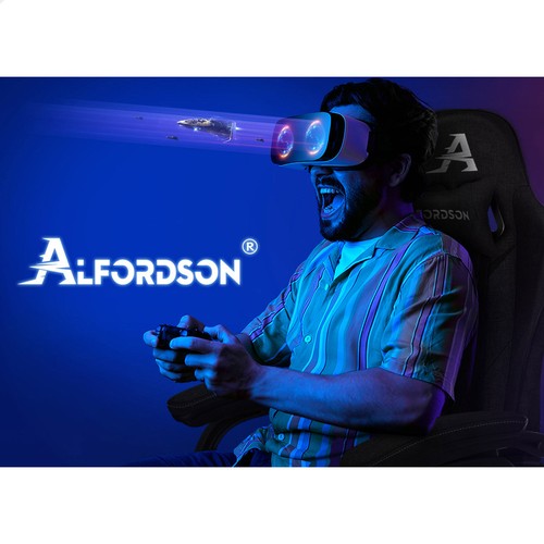 ALFORDSON Gaming Chair Office Massage Computer Racing Fabric Seat Footrest - Picture 11 of 12