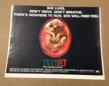 1979 Prophecy Monster Movie Poster Half Sheet "She Lives!" Vintage Horror 21x27"