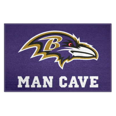 Fanmats 14269 Nfl - Baltimore Ravens Man Cave Starter Mat Accent Rug - 19In. X