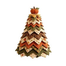 DIY Kit 3D Fabric Patchwork Halloween Tree Decor Craft Set Tabletop Home Display