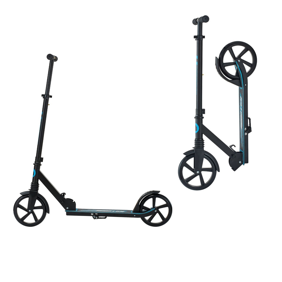 Foldable Kick Scooter Adjustable Scooter 220LBS for Age 8+ Kids