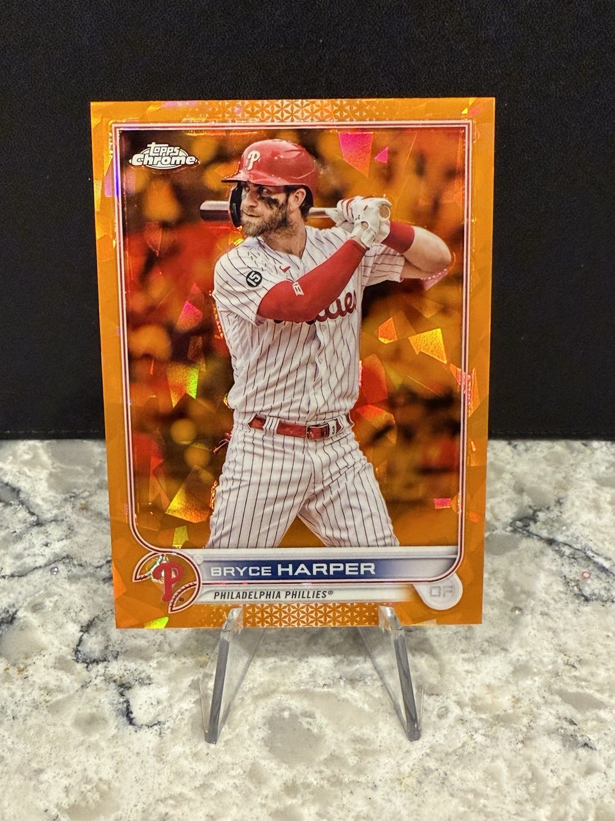 2022 Topps Chrome Sapphire Edition - Bryce Harper #250 Orange /25