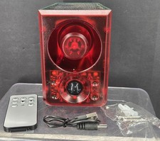 Outdoor Motion Sensor Alarm with 130Db Loud Noise, 13 Sounds  Strobe Light