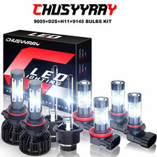 For Acura Tl 2010-2014 - 8pcs Front Led Hid Headlights Hilodrl Fog Light Bulbs For Acura Tl 2010-2014 - 8pcs Front Led Hid Headlights Hilodrl Fog Light Bulbs