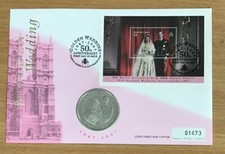Turks & Caicos 1997 Golden Wedding Anniversary Coin Cover