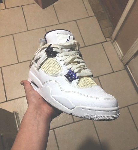 jordan 4 metallic purple size 8