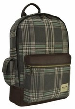 DUNLOP GREEN BROWN VINTAGE CANVAS BACKPACK RUCKSACK SCHOOL SHOULDER BAG NEW 