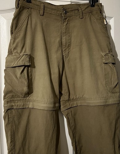 REI Khaki Convertible Nylon/Cotton Cargo Pants Shorts Camping Hiking Mens 33 - Picture 2 of 6