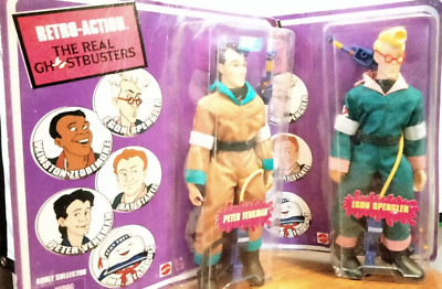Real Ghostbusters ''Retro Action'' Egon & Peter Mattel collector action figures