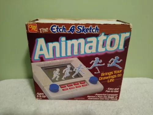 Vintage Etch A Sketch Animator Drawing Toy Ohio Art 1988 Works W/ Box