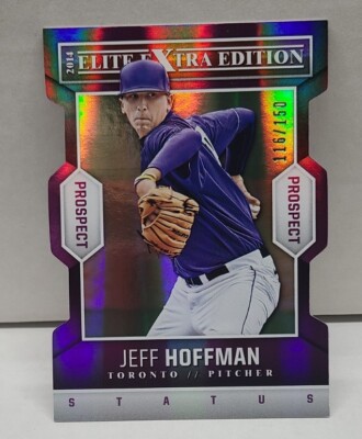 JEFF HOFFMAN 2014 Elite Extra Edition STATUS Purple Die-Cut ~ ROOKIE /150 ~ JAYS