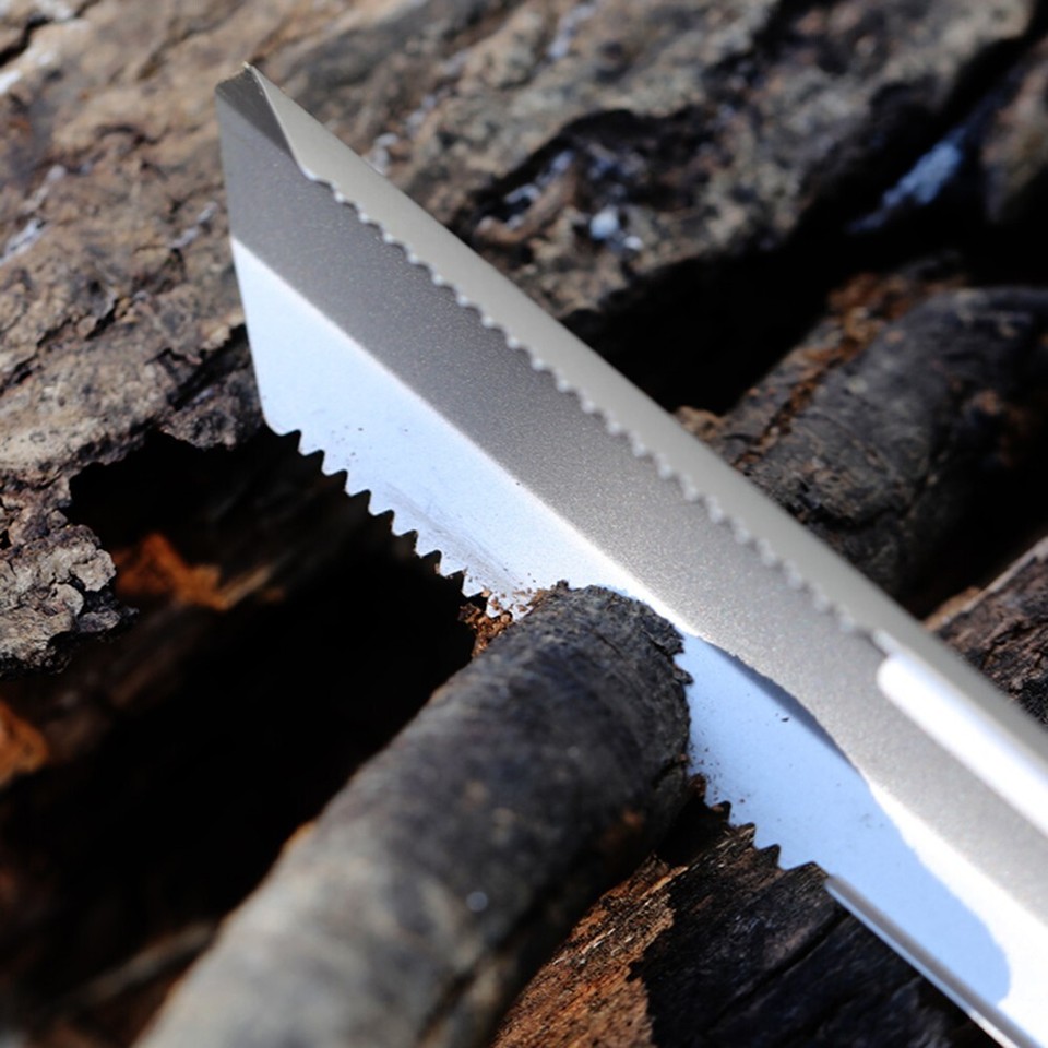 Lightweight Titanium Camping Trowel with Serrated Edge Essential