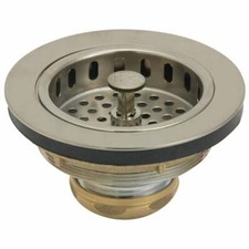 3 -Do it 3-1/2 In. Brushed Nickel Adjustable Post Basket Strainer Assembly