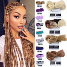 Ombre Long African Braids Christmas Jumbo Braiding Hair Extensions For Human US
