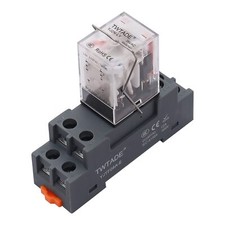 /ac 24v Relay 10a Electromagnetic Power Coil Relay 8 Pins Dpdt 2no 2nc With Indi