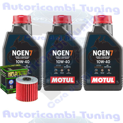 Set Service Öl Motul NGEN7 10W40 Filter für Kawasaki Kef300 Lakota 1995>2000