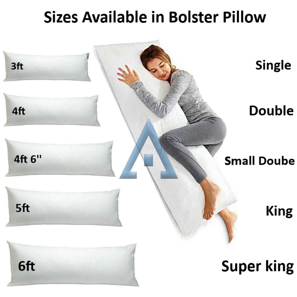 6ft Pregnancy Pillow Long Bolster Pillows Orthopaedic Body Neck - Main Image