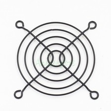 80mm PC CASE Cooling Fan Grill Protective Guard Steel Mesh w/Cable Ties Black