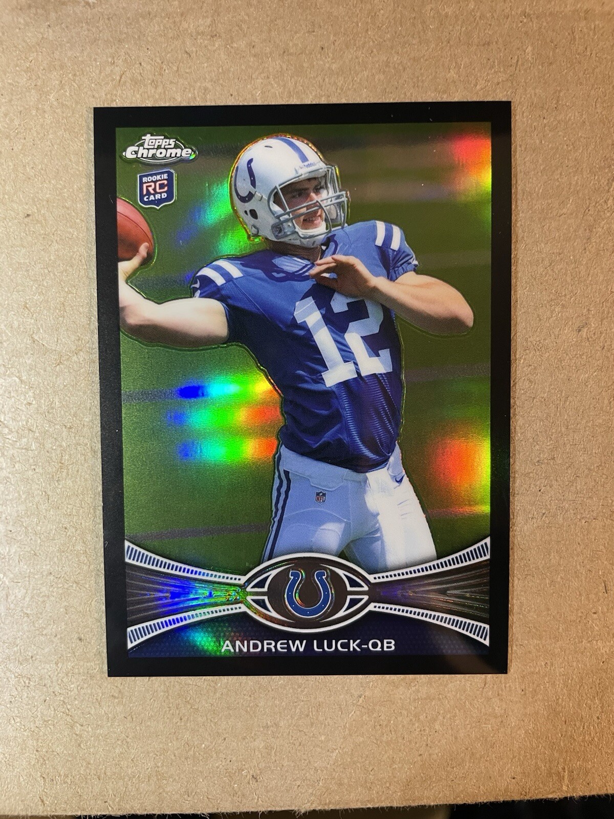 2012 Topps Chrome Andrew Luck Black Refractor RC  239/299! Colts  ROOKIE!